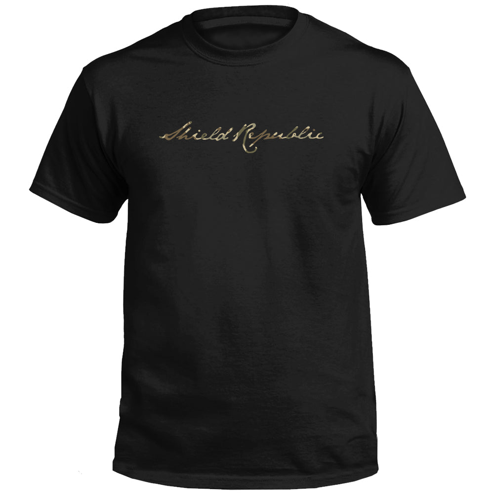 Shield Republic Duck Camo Script (Front)