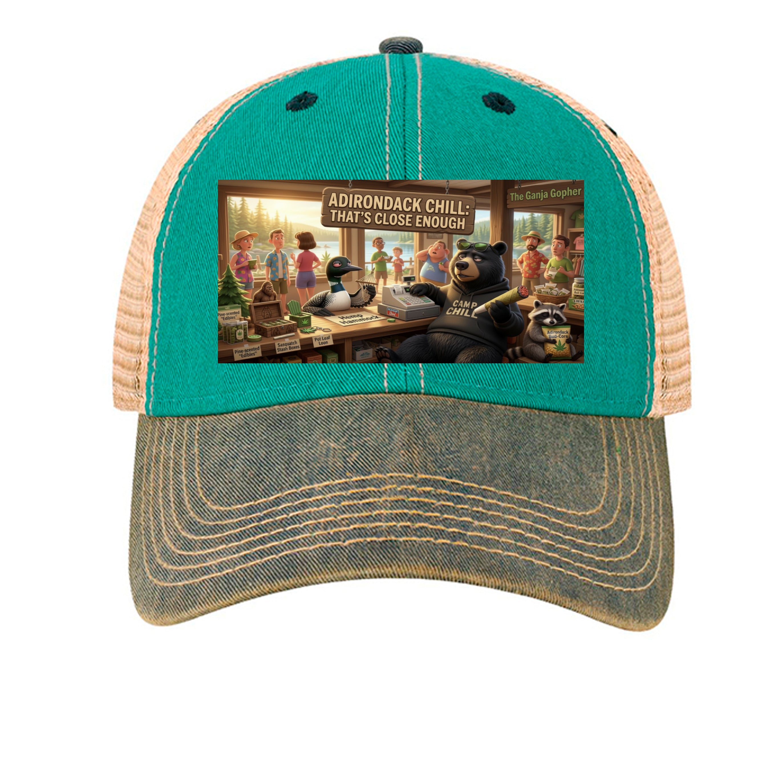 Aqua Blue/ Navy - OFA - FRONT
